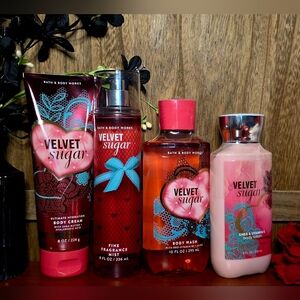Bath & Body Works Velvet Sugar 4-Pc Bodycare Set